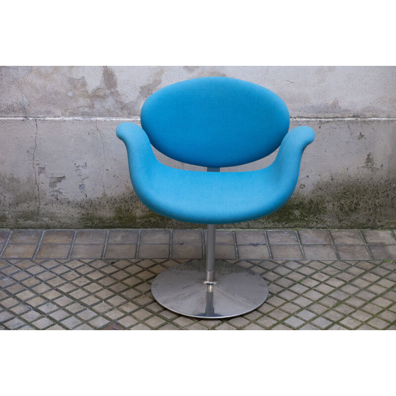 Vintage Pierre Paulin's blue chair for ARTIFORT