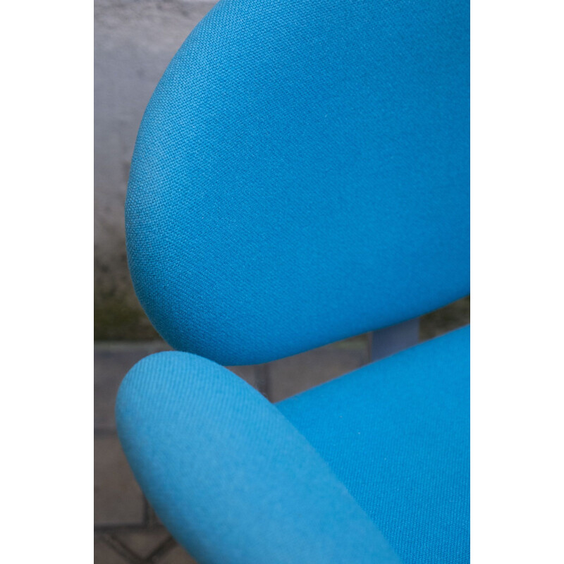 Vintage Pierre Paulin's blue chair for ARTIFORT