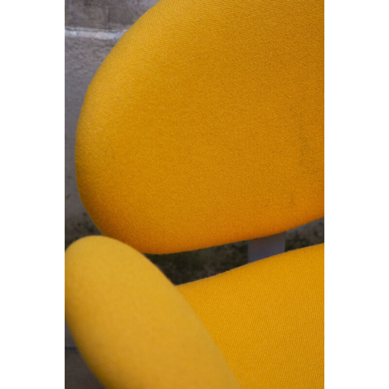 Vintage Pierre Paulin's orange armchair for ARTIFORT