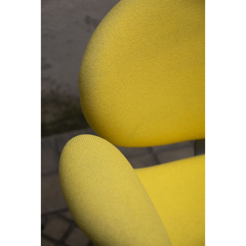 Vintage Pierre Paulin yellow armchair for ARTIFORT