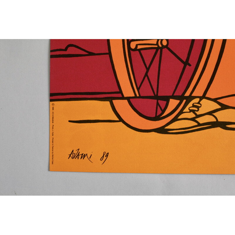 Cartaz de Valério Adami para Michel Caza, 1989