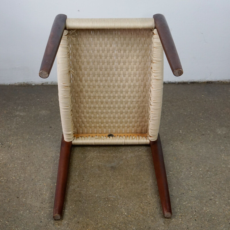 Vintage rosewood stool model 80A by N. O. Möller, Denmark 1960