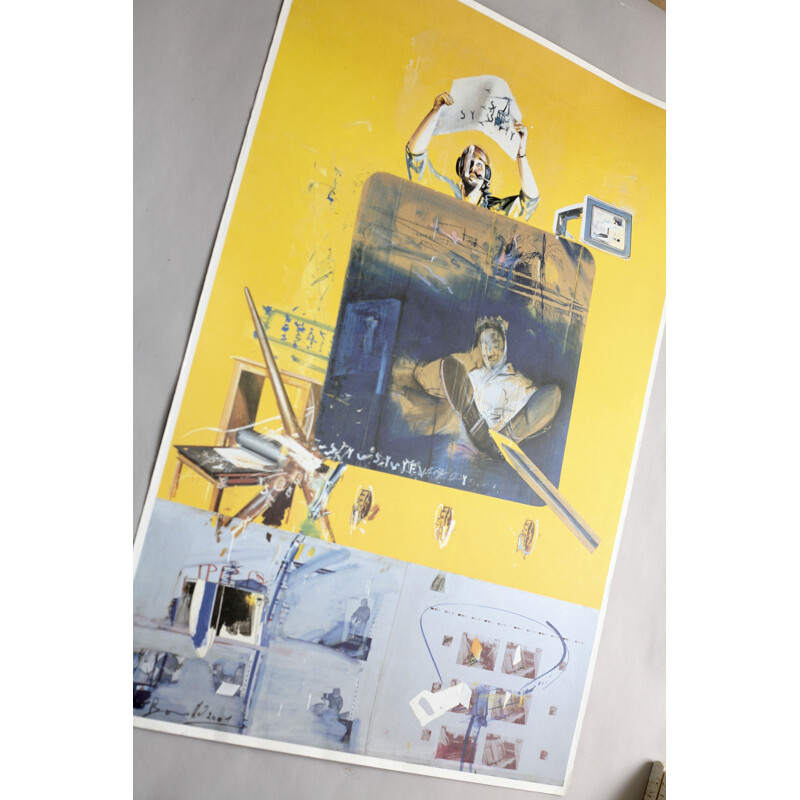 Vintage silkscreen by Christian Bouillé, 2001