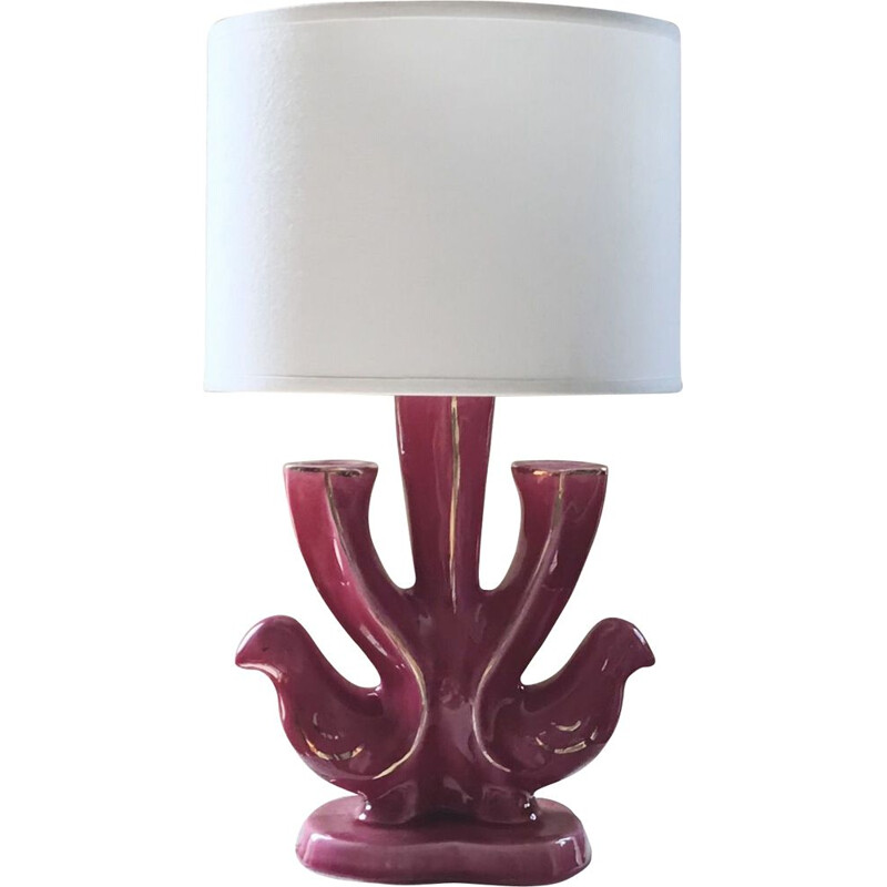 Lampe vintage en céramique de François Lembo