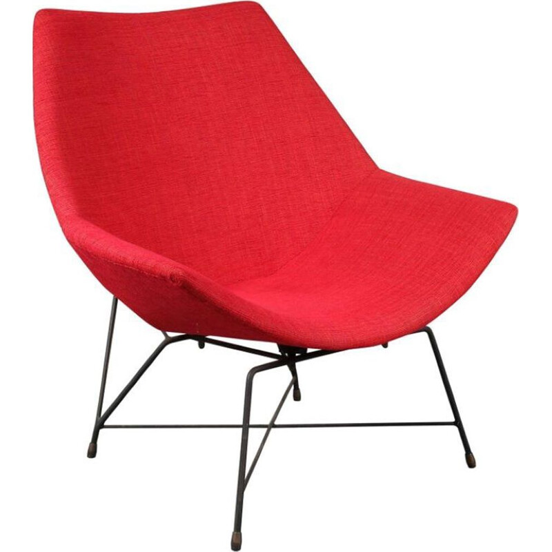 Sedia lounge vintage Kosmos di Augusto Bozzi per Saporiti, Italia, 1954