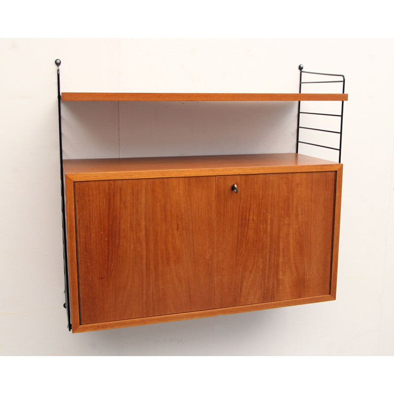 Vintage teak wall unit 1960s 