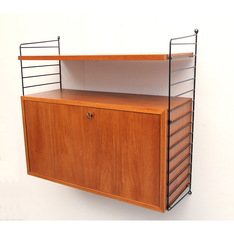 Vintage teak wall unit 1960s 