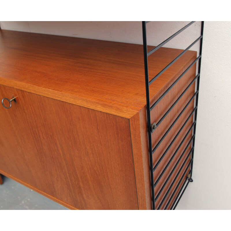 Vintage teak wall unit 1960s 