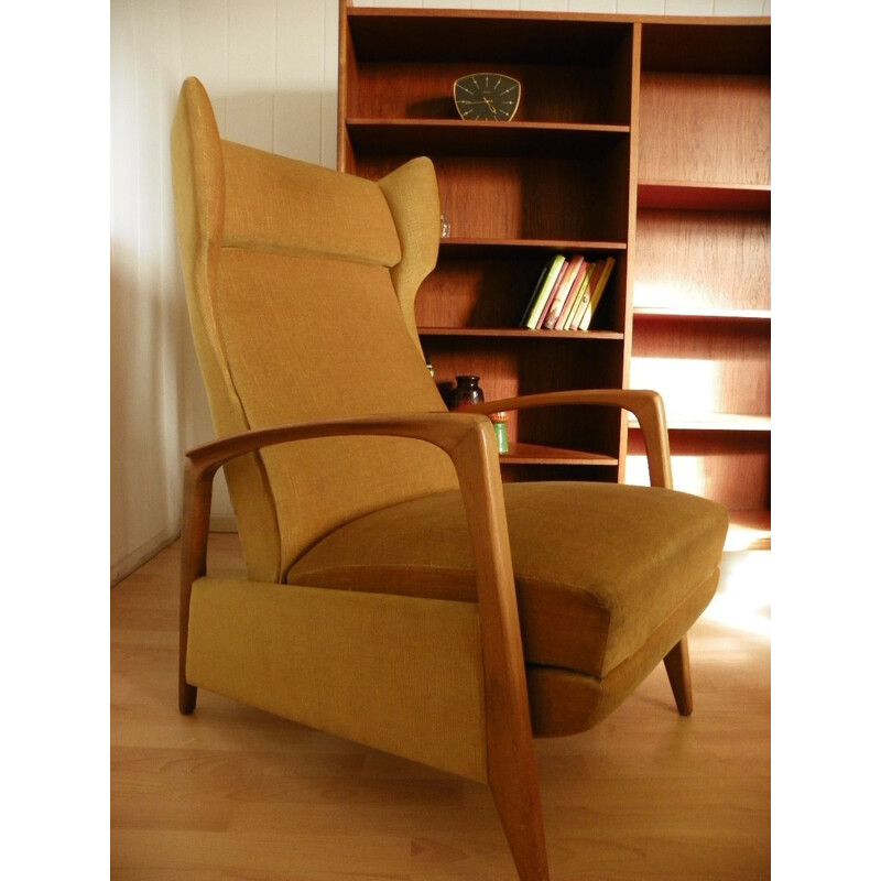 Vintage reclining armchair 1960