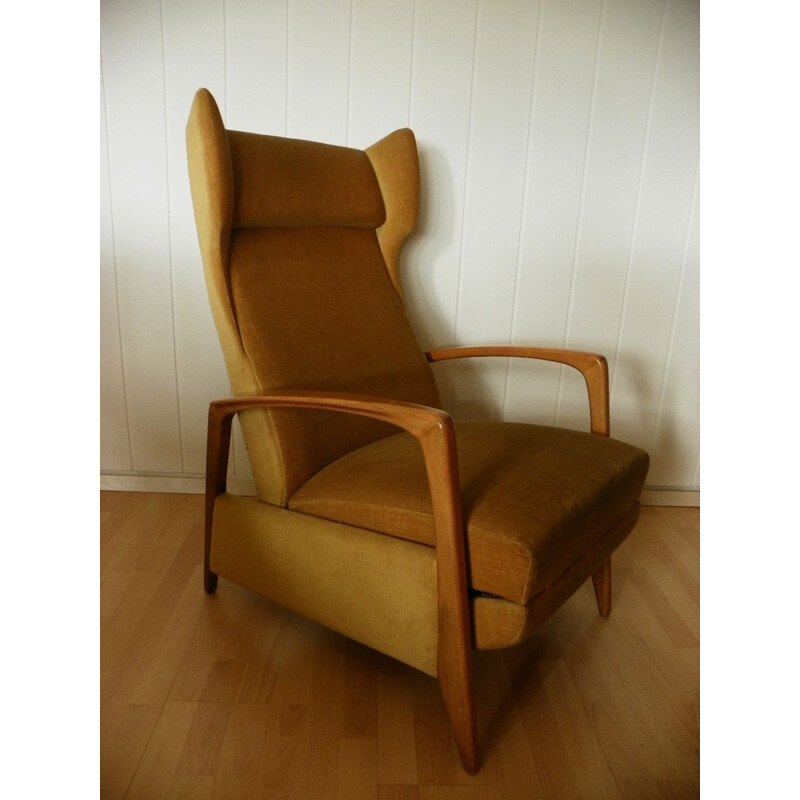 Vintage reclining armchair 1960