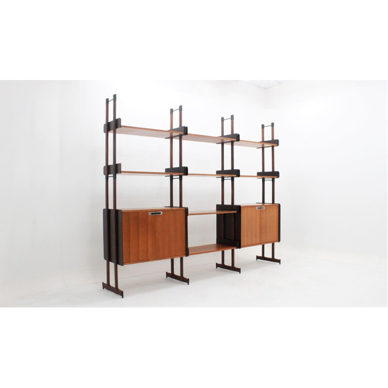 Vintage modular bookcase by La sorgente Mobili 1950s