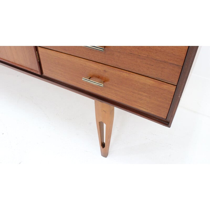 Vintage Italian sideboard in teak from the 50s 