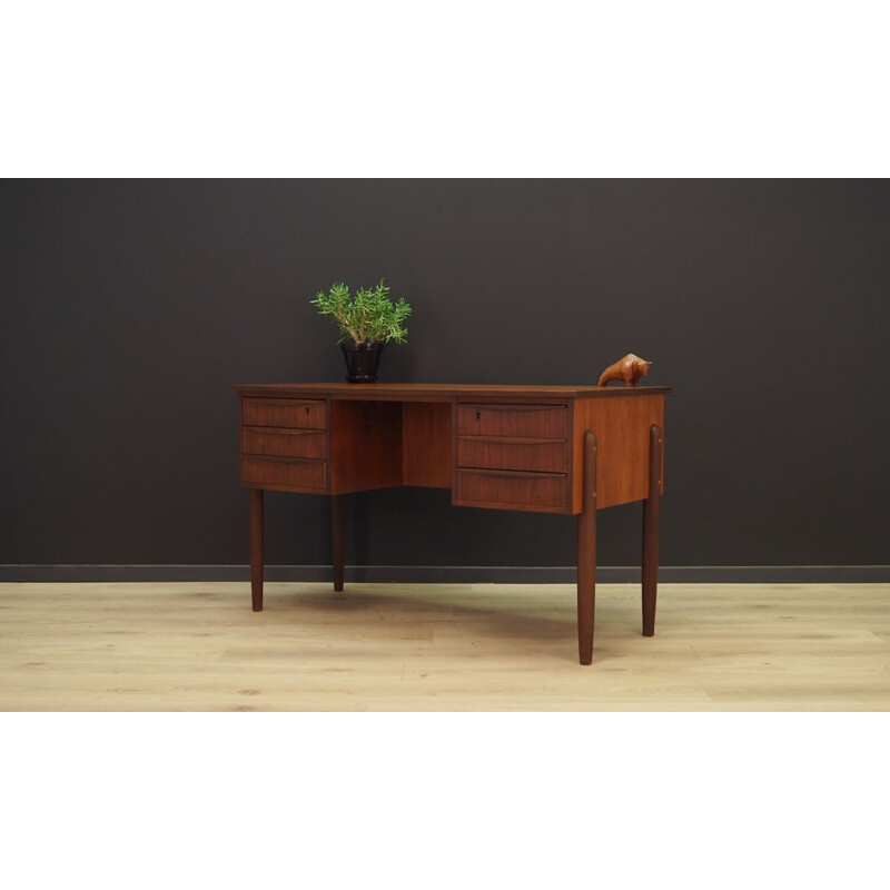 Vintage Danish desk in teak from the 70s