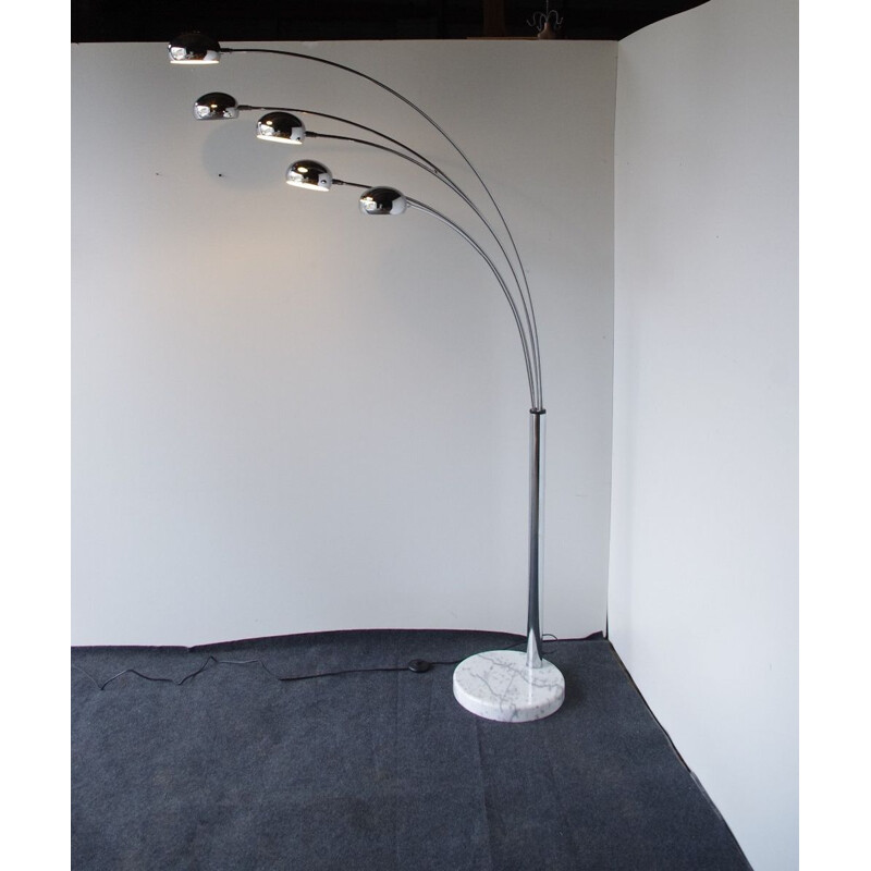 Vintage Gustav chrome floor lamp