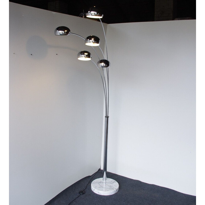 Vintage Gustav chrome floor lamp