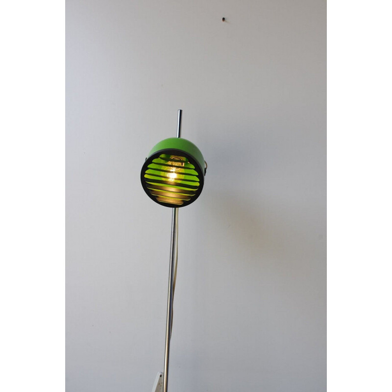 Lampadaire vintage vert 1970