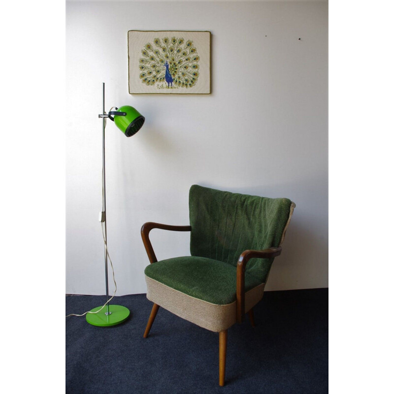 Vintage green floor lamp 1970
