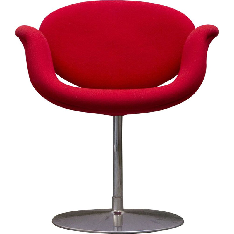 Vintage Pierre Paulin's little red tulip chair for ARTIFORT