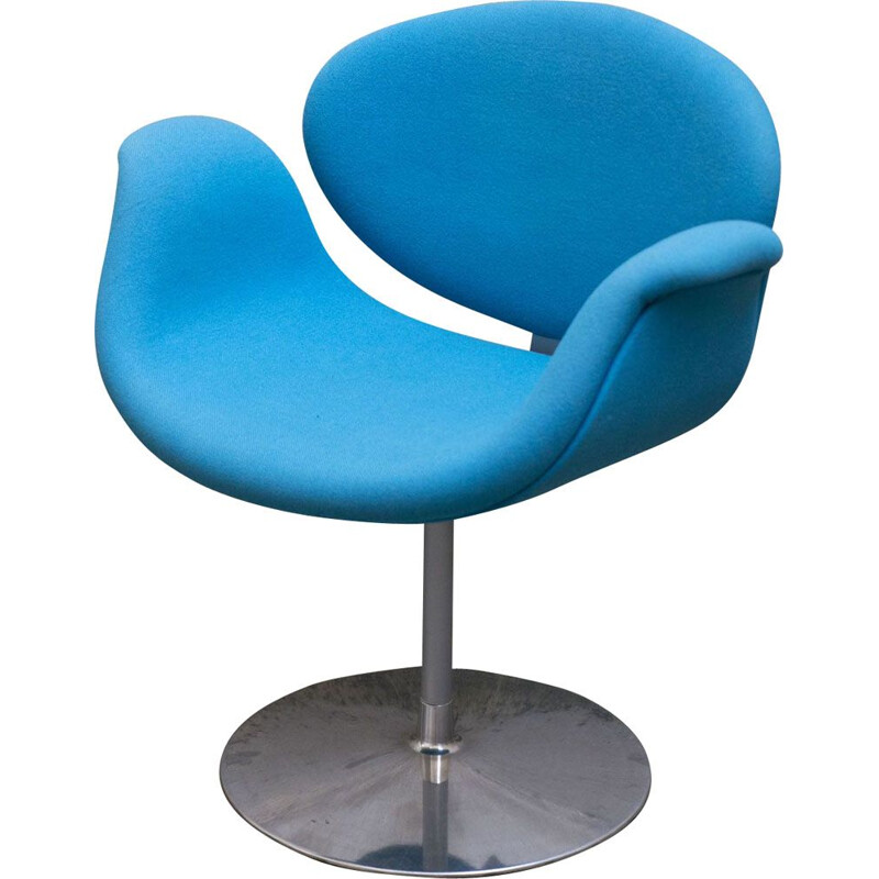 Vintage Pierre Paulin's blue chair for ARTIFORT