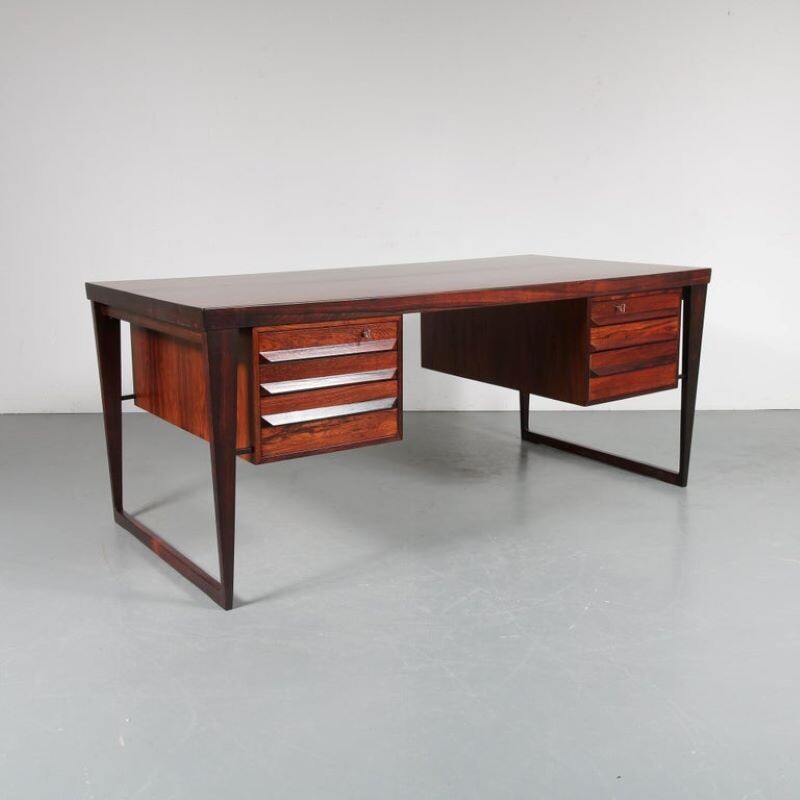 Vintage desk model 70 by Kai Kristiansen for Feldballes Møbelfabrik, Denmark 1950