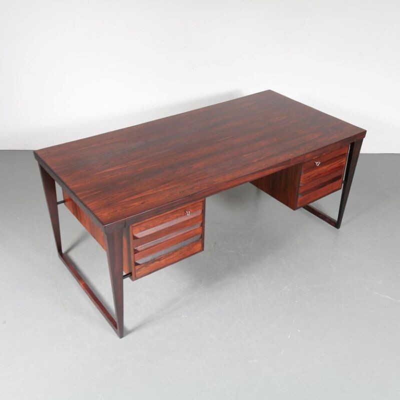 Vintage desk model 70 by Kai Kristiansen for Feldballes Møbelfabrik, Denmark 1950