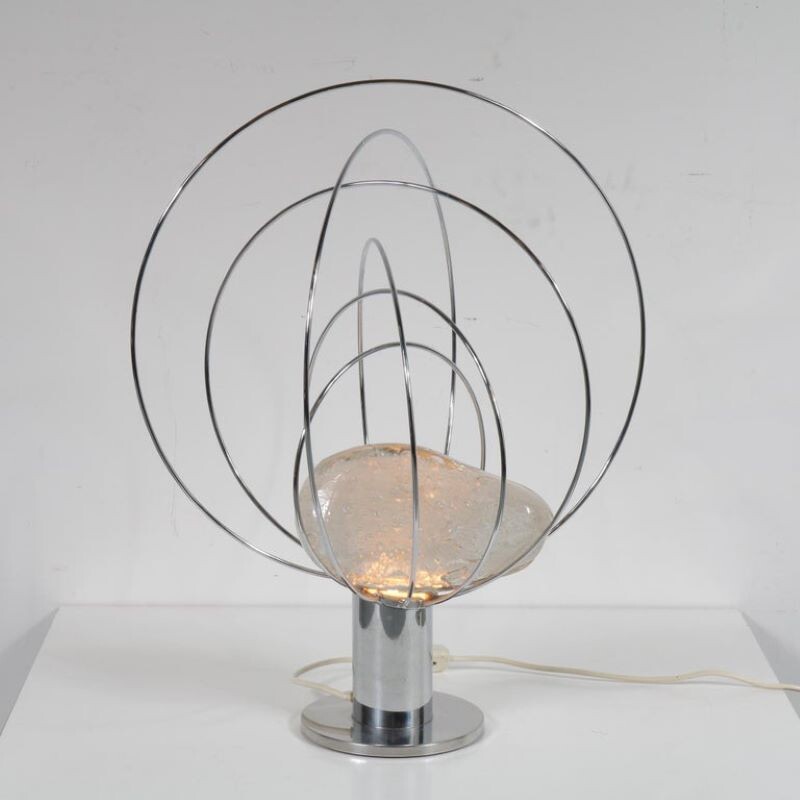 Lampe vintage sculpturale Angelo Brotto par Esperia