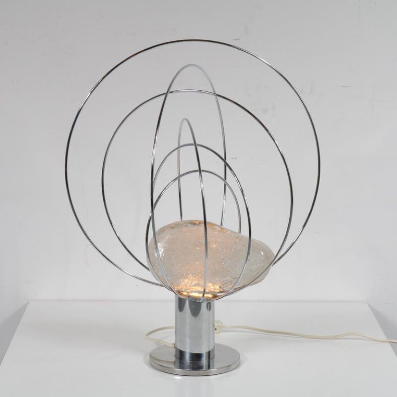 Vintage Angelo Brotto Sculptural table lamp by Esperia