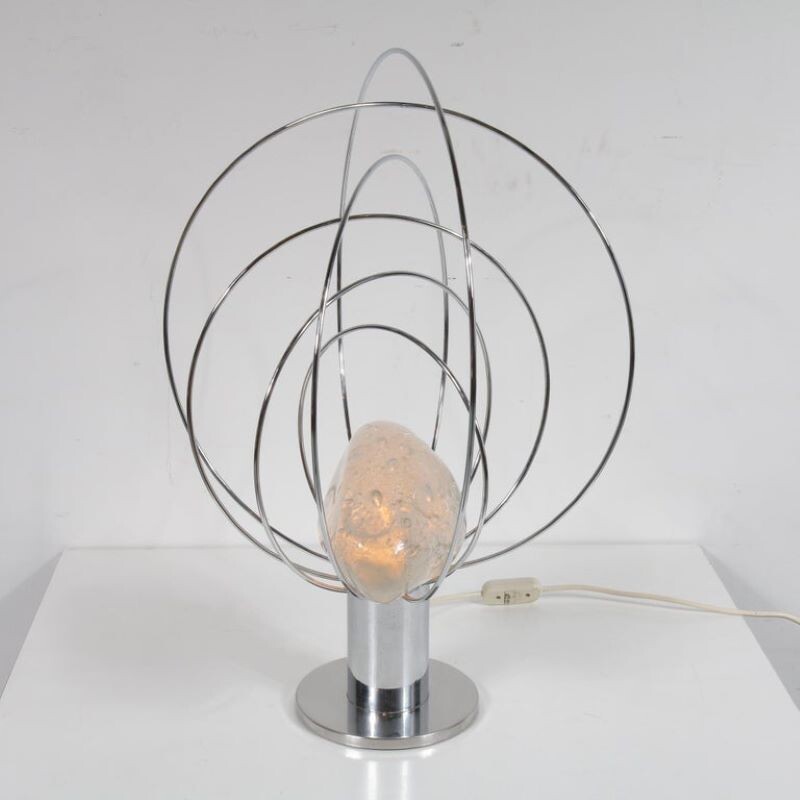 Vintage Angelo Brotto Sculptural table lamp by Esperia