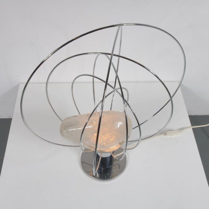 Vintage Angelo Brotto Sculptural table lamp by Esperia