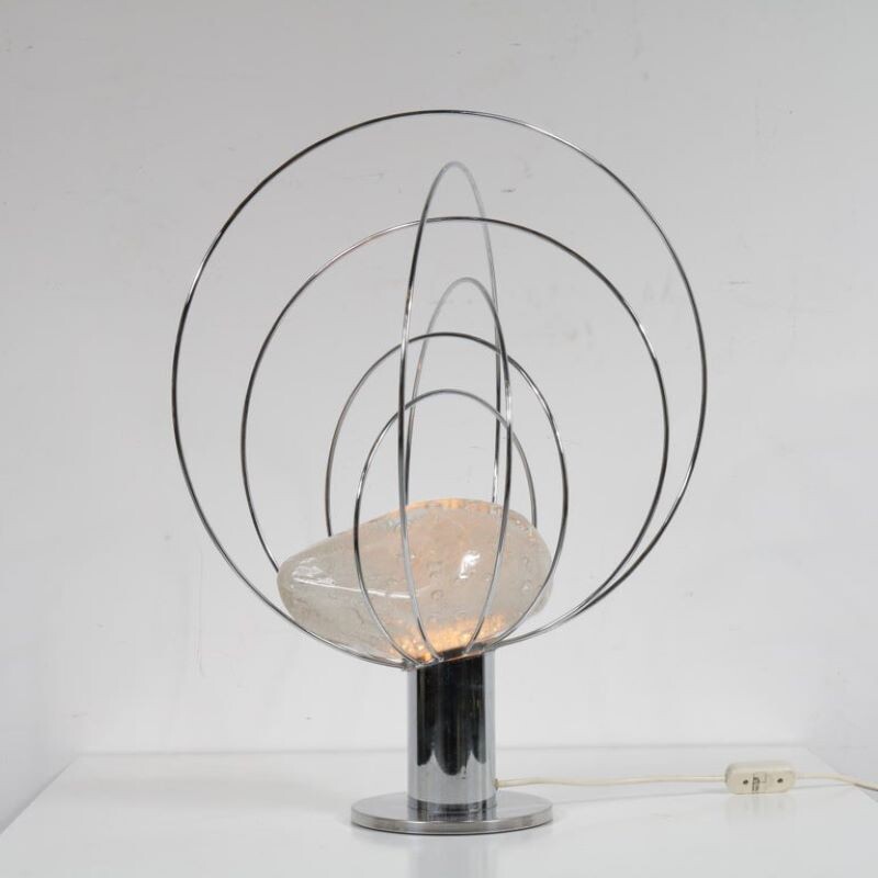 Skulpturale Vintage-Lampe Angelo Brotto von Esperia
