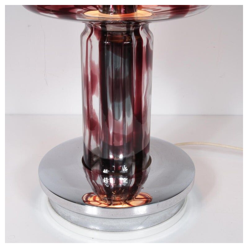 Vintage table lamp Angelo Brotto in Murano Glass for Esperia, Italy, 1970