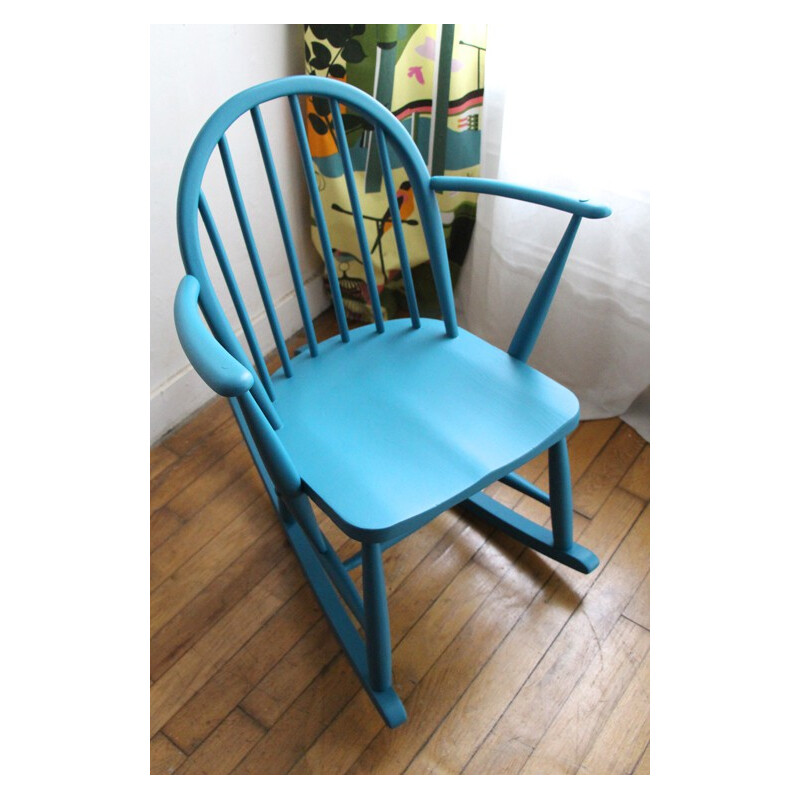 Ercol Kindersessel mit Vintage-Schaukelstuhl von Lucian Erocolani, 1950