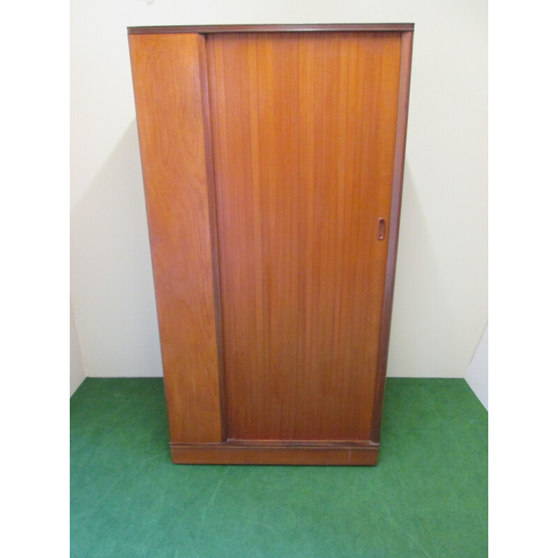 Vintage cabinet in teak sliding door Austin Suite Design Center London