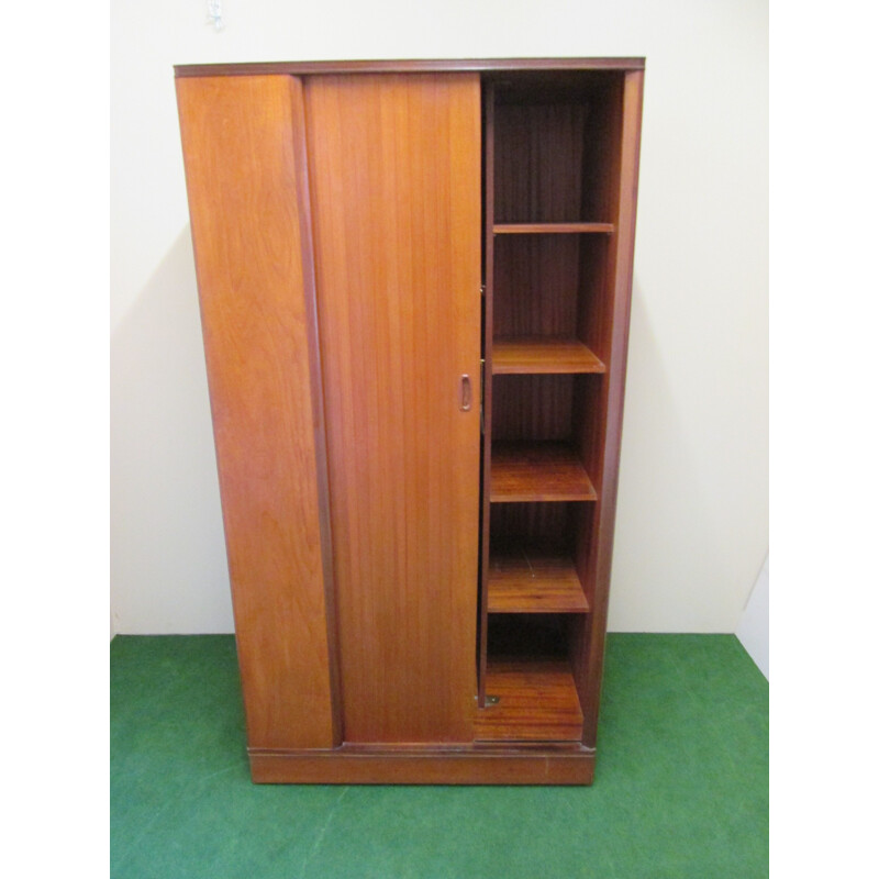 Vintage cabinet in teak sliding door Austin Suite Design Center London