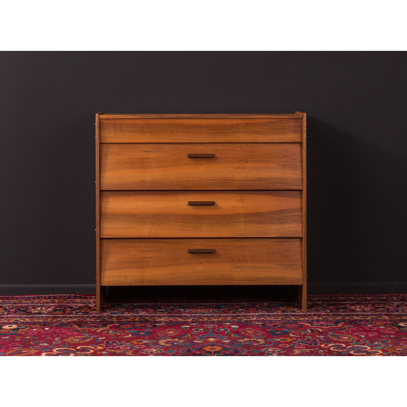 Vintage shoe cabinet in walnut Germany 1950s