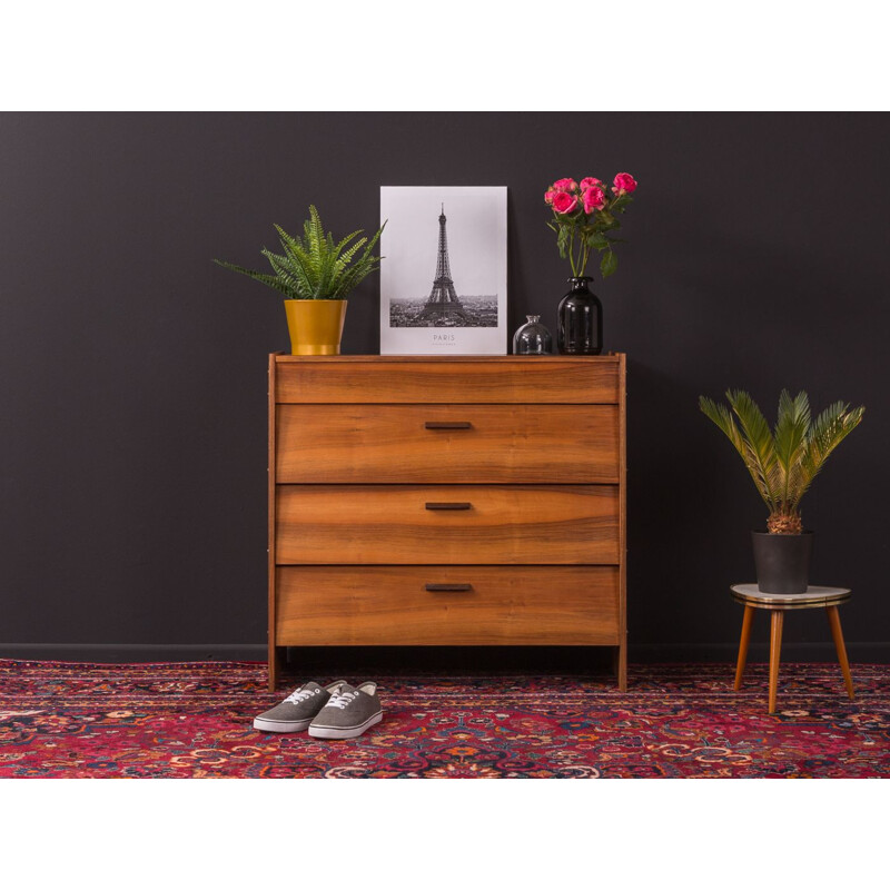 Vintage shoe cabinet in walnut Germany 1950s