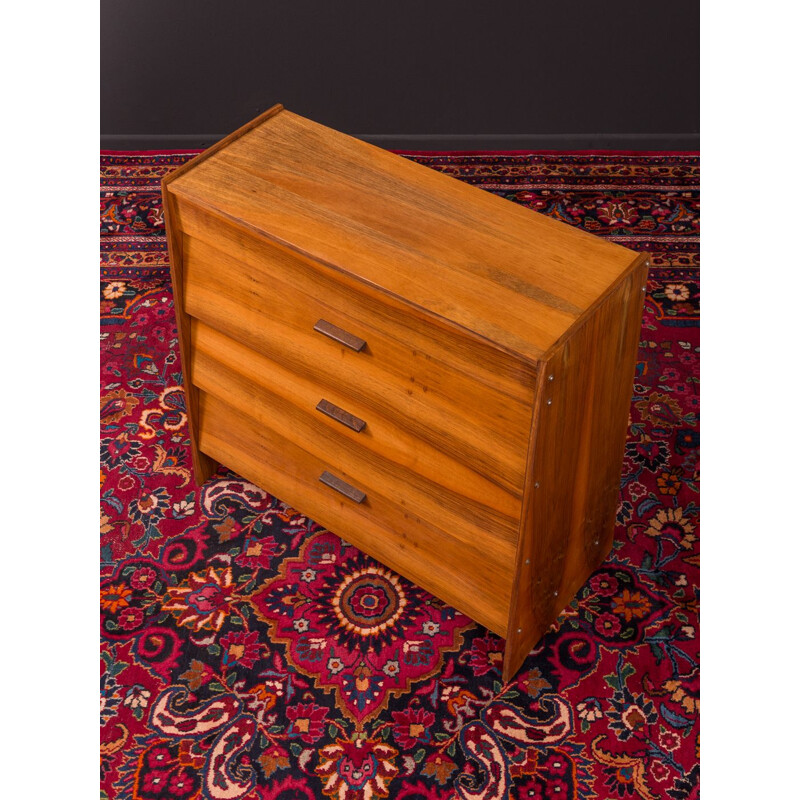 Vintage shoe cabinet in walnut Germany 1950s