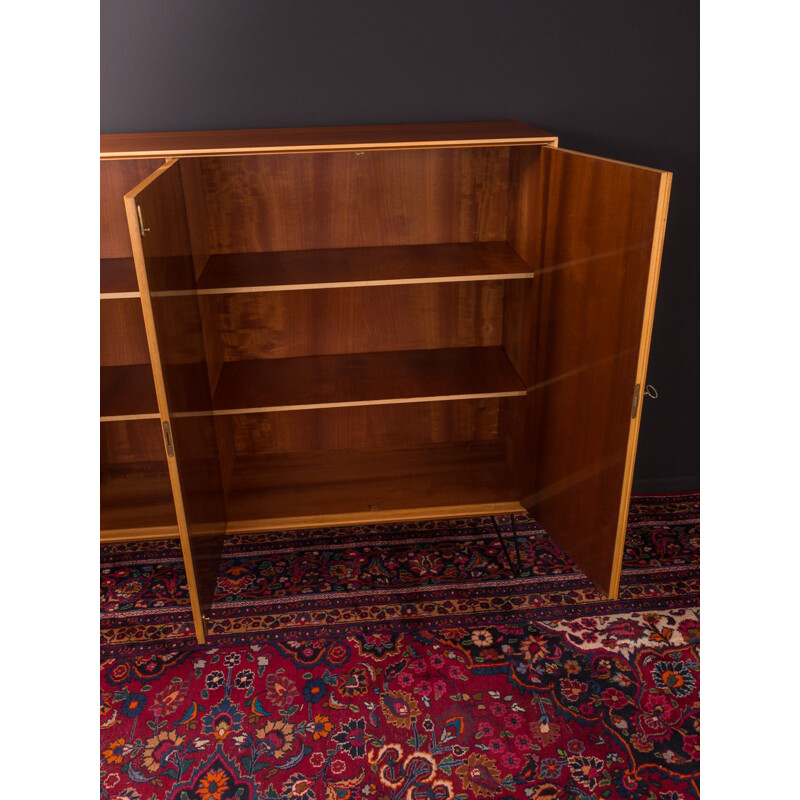 Vintage highboard in walnut and ash Germany 1950s