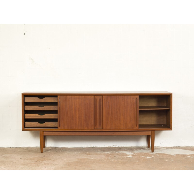 Vintage sideboard in teak, HP HANSEN - 1960s