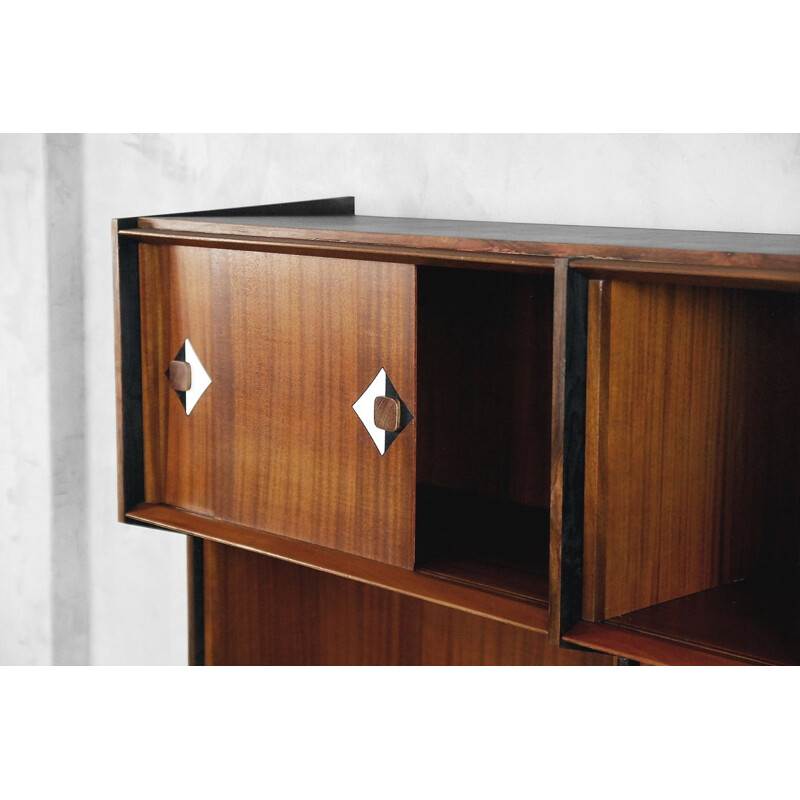 Credenza scandinava in legno di teak 1950