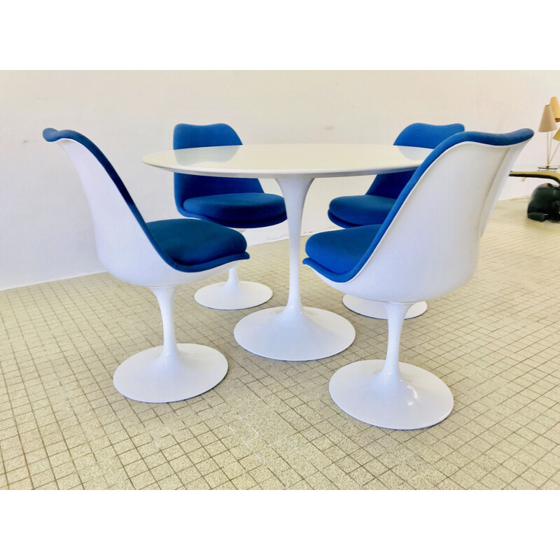 Ensemble à repas vintage Tulipe par Knoll,1990