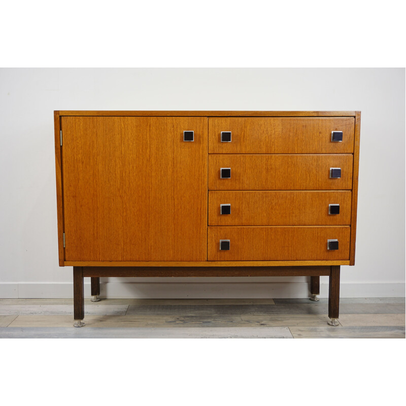 Pair of vintage sideboards in teak by Combineurop,1950