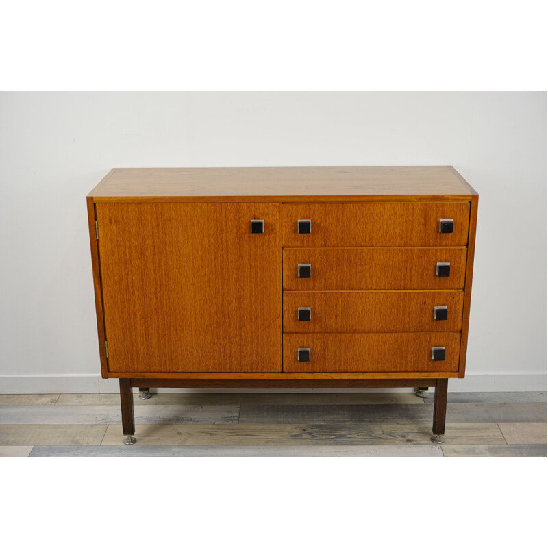 Pair of vintage sideboards in teak by Combineurop,1950