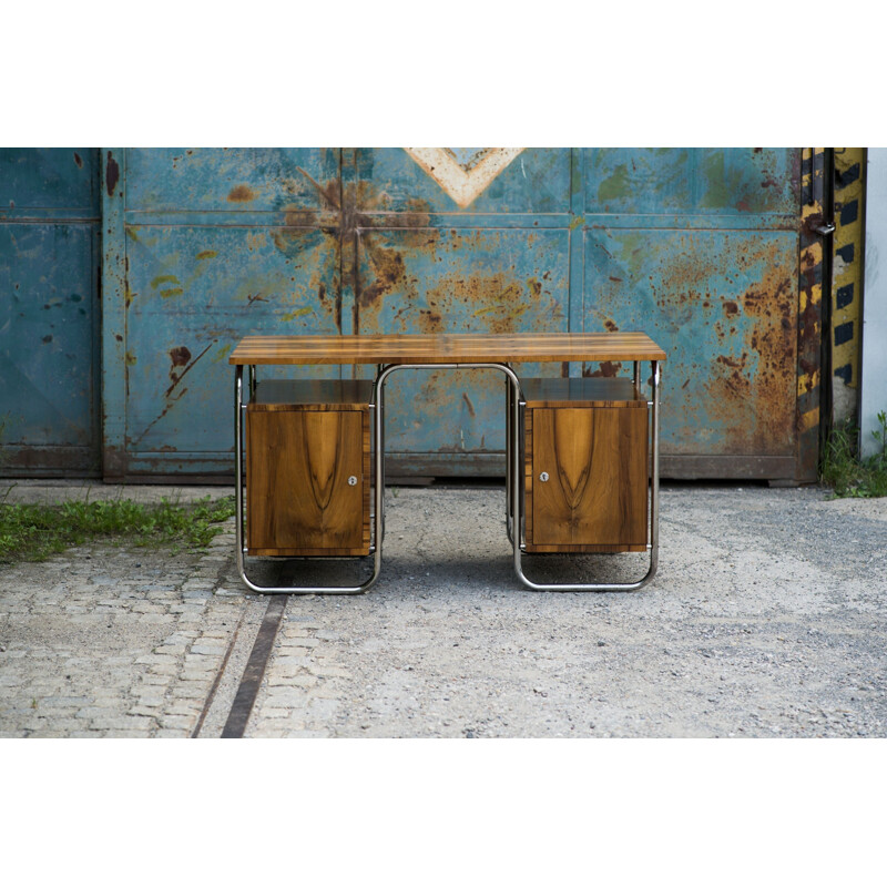 Vintage desk in walnut from the 30s 