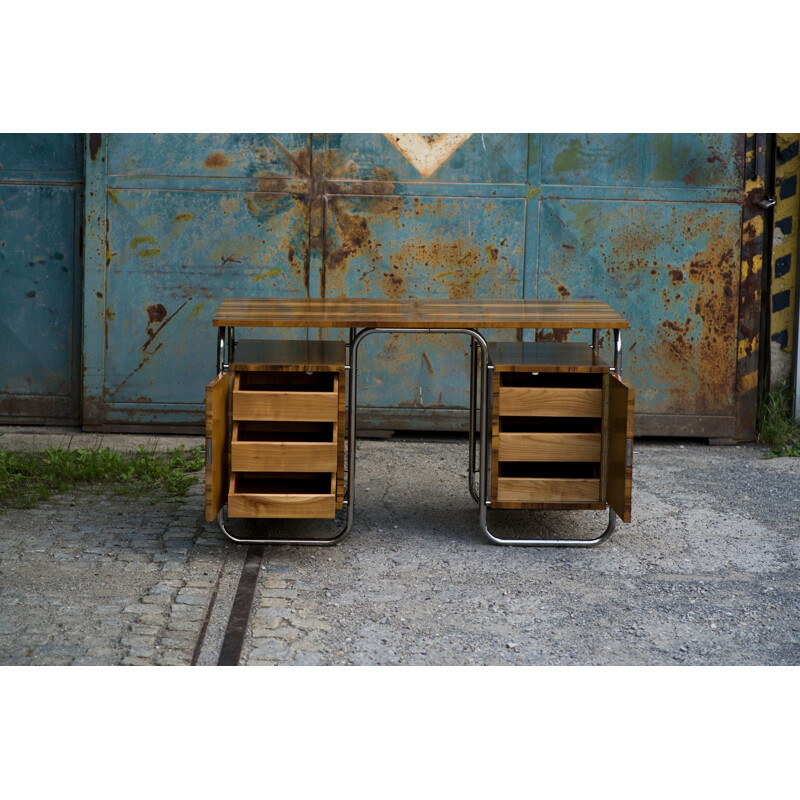 Vintage desk in walnut from the 30s 