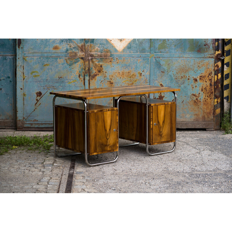 Vintage desk in walnut from the 30s 