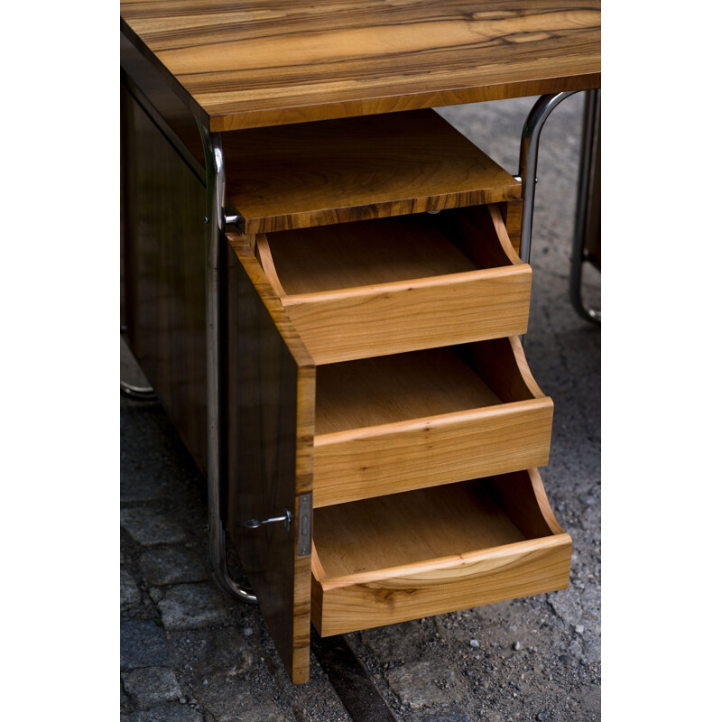 Vintage desk in walnut from the 30s 