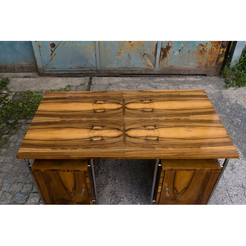 Vintage desk in walnut from the 30s 