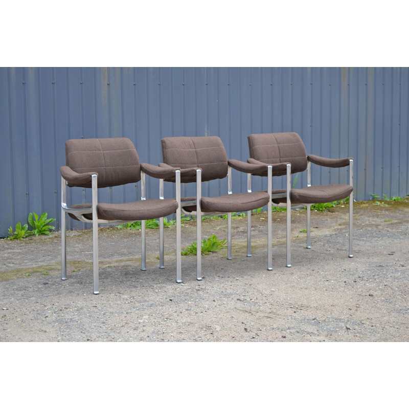 Vintage set of 3 armchairs by Miller Borgsen for Röder Söhne 1960s