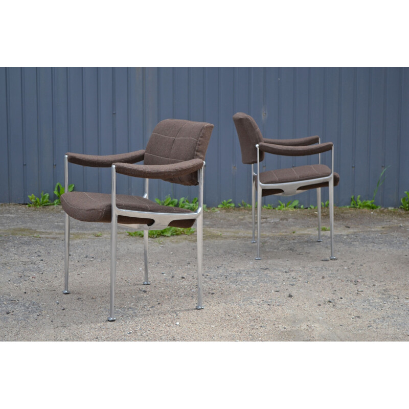 Vintage set of 3 armchairs by Miller Borgsen for Röder Söhne 1960s